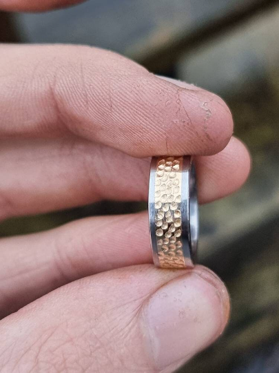 gold titanium ring