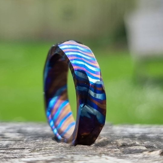 Timascus clearance wedding band