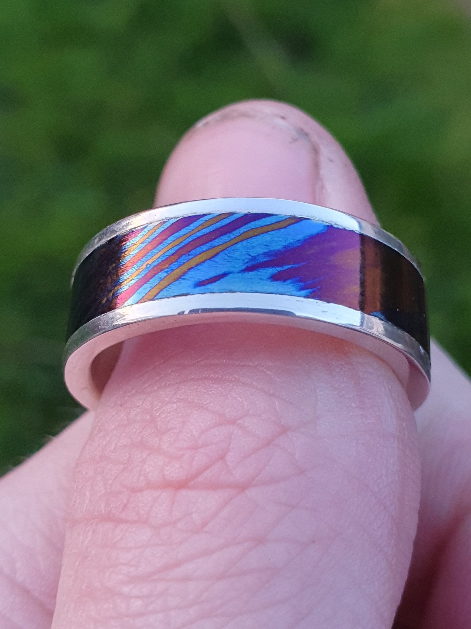 Timascus and Silver Ring - AlfiesHandCrafts
